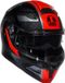 AGV Streetmodular Ledro Systeemhelm Zwart Rood Maat XS