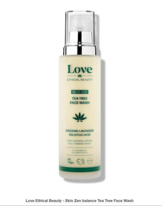 Love Ethical Beauty Skin Zen Tea Tree Face Wash 100 ml