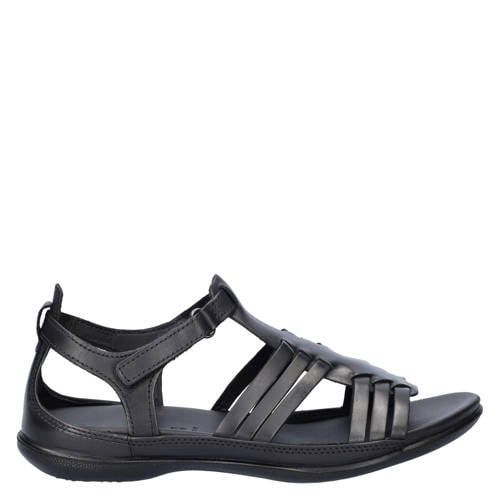 Ecco leren sandalen zwart