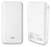 DrPhone PB2 20000 MAH Powerbank – Batterie externe – 74Wh – 2X USB 2.0 2.1A – Entrée USB-C + Micro USB – Blanc