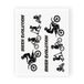 Quattroerre 6340 Evolution Biker Cross Sticker