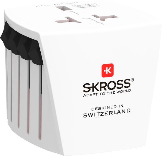 SKROSS Reisadapter - Wereld adapter MUV Micro - Wit