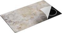 Chefcare Inductie Beschermer Abstracte Kunst - Grijze Cement - 95x55 cm - Inductie Mat