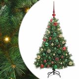 vidaXL Kunstkerstboom met 150 LED, Groen, 120 cm
