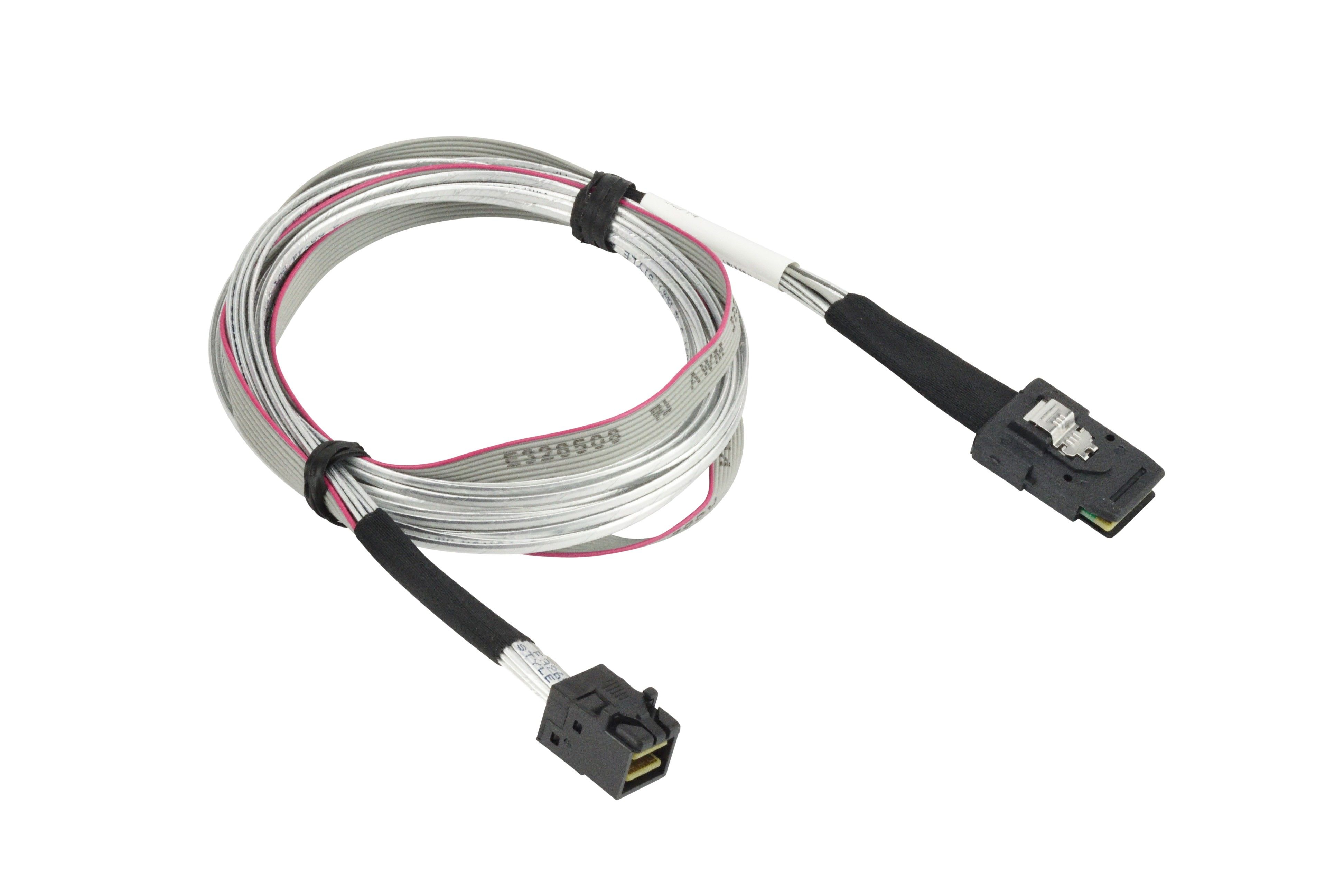 Supermicro CBL-SAST-0507-01 - SAS-kabel - 0.8 m - Zwart, Grijs, Rood