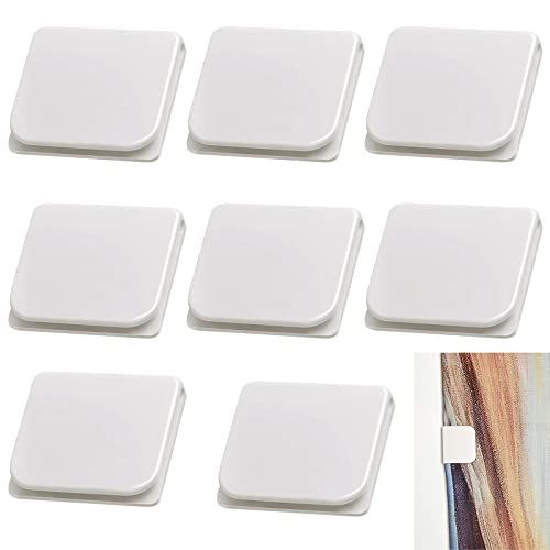 GZLCEU Douchegordijnclips - 8 stuks - Zelfklevend - Anti-spetter - Winddicht - Zonder boren