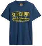 Superdry Outdoor Supply Company Relaxed T-shirt Heren XXL Oil Blue Marl
