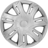 NRM N-Power 15' bicolor wieldoppen - zilver (4 stuks)