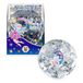 TRENDHAUS 968944 - Make a Wish Glitter Squeeze bal, ca. 6 cm, squishy bal met sneeuwvlokken confetti, stressbal voor kinderen en volwassenen