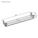 ROLINE Easy2Open kabelgoot, Montage onder tafel, zwart, 85,8 cm