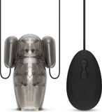 EasyToys EQOM Purchasing B.V. Vibrerende Penis Sleeve Met Afstandsbediening - Groot - Transparant
