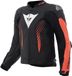 Dainese Super Speed 5 Motorleren jas - Zwart/rood/wit - Maat 60