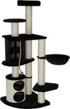 Topmast Krabpaal - Klimpaal - Heavy Infinity De Luxe - Zwart - Grote Kat - 70 x 70 x 183 cm