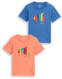 Tom Tailor - T-shirt in 2-pack - Maat 128/134 - Federal Blue