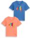 Tom Tailor - T-shirt in 2-pack - Maat 128/134 - Federal Blue