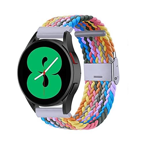By Qubix Qubix - Compatible met Garmin Vivoactive 3 - Braided bandje - Multicolor Spring - Bandbreedte: 20mm