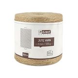 D.RECT 800011 250 m jute koord natuurlijk bruin jute koord | verpakkingskoord cadeaulint knutselkoord decoratief koord | 2 mm dik | voor: verpakking, doe-het-zelf kunsthandwerk, bloemen, decoratie