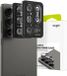 Ringke Frame Glass - Camera Protector Geschikt voor Samsung Galaxy S25 Ultra - Case Friendly - Tempered Glass voor Camera Lens Zwart - 2-Pack