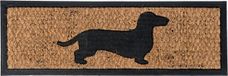 Homescapes Tapis de porte Chien, Caoutchouc & Fibre de coco, 75cm x 25cm