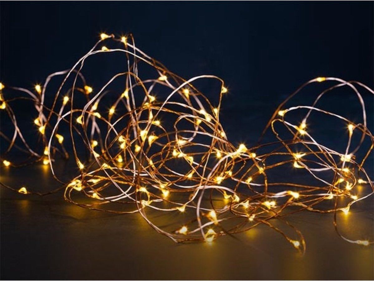Vellight Kerstverlichting - 12m - 120 LED's - Warmwit - Binnen