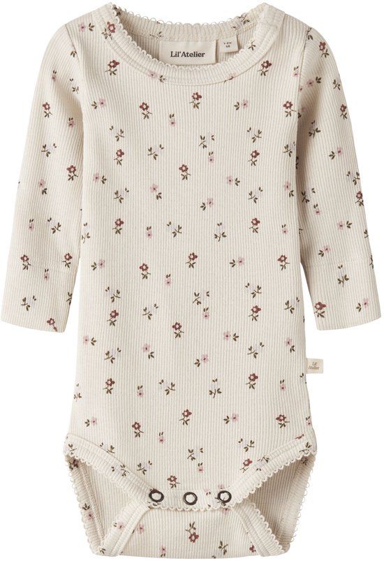 Lil' Atelier Baby Romper Print Turtledove 2