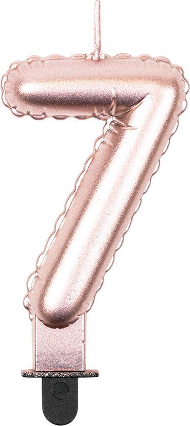 Foil balloon candle rose - 7