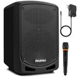 Pyle Bluetooth Luidspreker - Bluetooth Karaoke PA Speaker - Draagbaar Luidspreker voor Binnen en Buiten - Draadloze Microfoon - Audio-opname - Oplaadbare Batterij - USB en SD-Lezer - Zwart