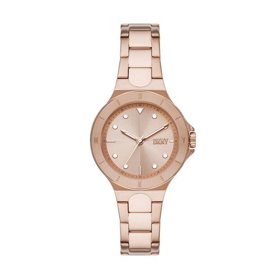 DKNY NY6642 Dameshorloge 34 mm - Rosékleurig