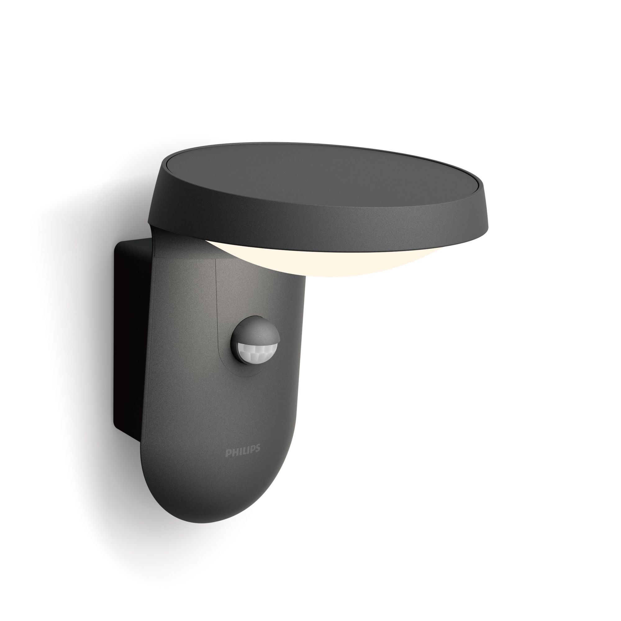 Philips Tyla Outdoor Wall Light - Black - LED - with Sensor - 9W