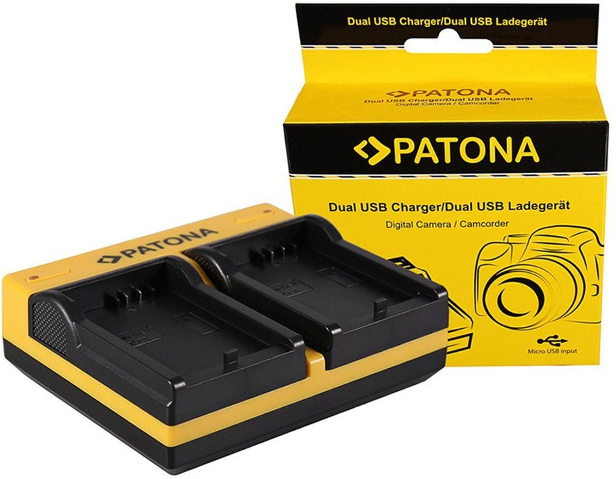 Paton A. Dual Charger for Canon LP-E5 EOS 1000D 450D 500D