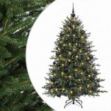 vidaXL Sapin de Noël artificiel avec boule 180 cm 300 LED Blanc chaud
