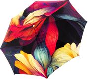 doppler Manufaktur Paraplu Bellino Bohème Gold Peonie Kleurrijke
