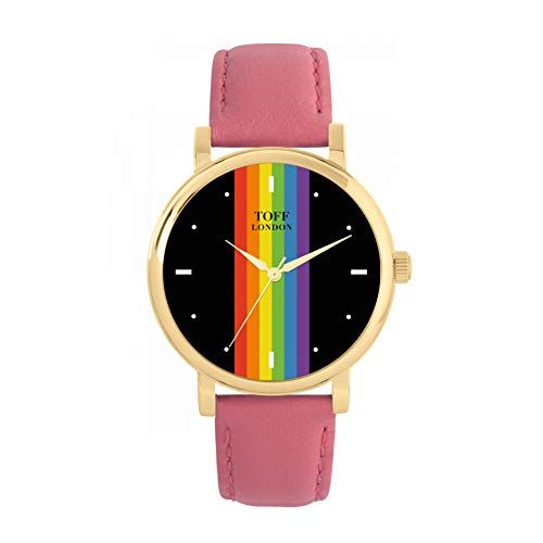 Toff London Pride Linear black batons horloge - 5059656038429