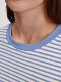CALIDA Dames Pyjama Lange Mouw Effen Blauw Katoen M