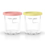 Ninja XSKPNTLD2EUUK Diepvrieskom - 2 stuks - Groen, Roze, Transparant