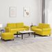 Maison Exclusive - Ensemble de canapés 3 pièces avec coussins en velours jaune