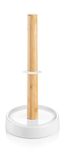 Tescoma 900885 Online keukenrolhouder van keramiek en hout, wit, 15 x 31 cm