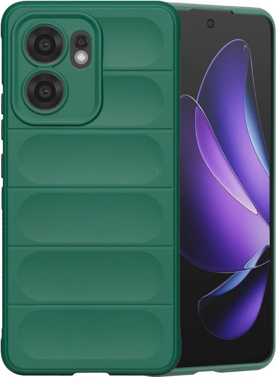 imoshion EasyGrip Backcover voor de Oppo Reno 13 F (5G) - Donkergroen