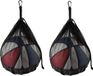 Unyqoos® Poche à balles portable avec fermeture éclair et mousqueton, noir