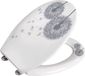 WENKO Astera - Toiletbril - Duroplast - Wit/Grijs - 22409100