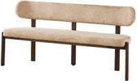 Lizzely Garden & Living Eetkamerbank Japandi 160cm bruin Naomi walnoot