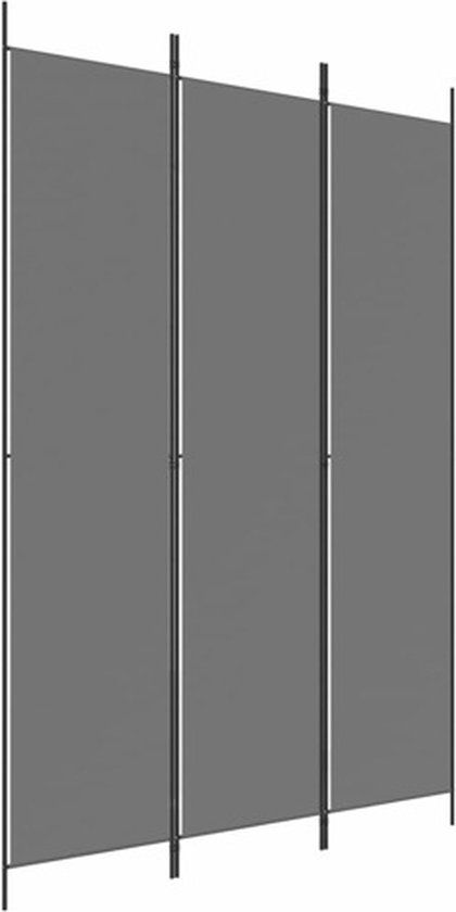 vidaXL Kamerscherm 3 panelen antraciet 150x220 cm stof