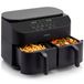 Seeger TwoFry Dubbele Airfryer - 2x5 Liter - 2450W - Zwart
