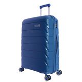 Don Algodon Middelgrote koffer met 4 wielen met 360 graden - reiskoffer 65 cm - middelgrote reiskoffer van polypropyleen - middelgrote koffer - robuuste reiskoffer met cijferslot, Blauw, 65x44x24