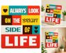 spreuktegel Deco Tile Bright Side Of Life Spreuktegel