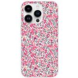 1001 coques Apple iPhone 15 Pro Liberty Wiltshire Rose Bedrukt Siliconen Hoesje