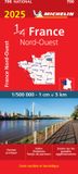 Carte Michelin Northwestern France 2025 - Michelin National Map 706