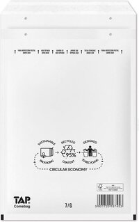 Luchtkussen enveloppen - wit - 100 stuks - 230x340mm