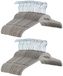 Amazon Basics fluwelen hemd/kledinghangers, verpakking van 100 stuks, grijs