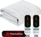 CoolHome UB26 Elektrische Onderdeken - 2 Persoons – 190x140 cm – 6 Warmtestanden - Dual zone– Timer & Oververhittingsbeveiliging - Extra zacht - Wit